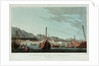No. 6 'The wall and beach, near Rus ul Khyma, with troops preparing to land, 13 November 1809' by R. Temple