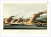 No. 10 'A view of Linga or Lung, from the sea, during the destruction of dhows on 16 November 1809' by R. Temple