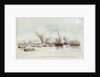 Gun boat Haughty & leading boats in Fatcham Creek 1st June 1857 just above Hyacinth Island by unknown