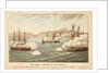 The naval combat in the Pacific, between HMS 'Shah' and 'Amethyst' and the Peruvian Rebel, Ironclad Turret Ram Huascar off Ilo, 29 May 1877 by H.M. Currie & Son