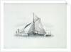 Revenue cutter protecting the Brighton Fishery by Richard Henry Nibbs