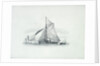 Revenue cutter protecting the Brighton Fishery by Richard Henry Nibbs
