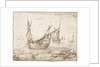 A herring buss catching a large fish by Hendrick Cornelisz Vroom