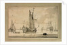 A Dutch yacht leaving the shore in a light air by Wigerus Vitringa