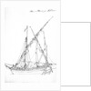 Two fishing boats at Portici, 16 March 1791 by J.T. Serres