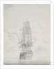 The English ship 'Duke' 90 guns, circa 1750 by John Hood