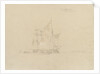 A group of sailing boats off the coast by George Chambers
