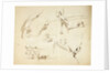 Sketches of two stern views of ships also of an anchor and rigging by Oswald Walter Brierly