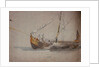 Turkish coaster or caique, Stamboul (Istanbul, Turkey), November 1855 by Oswald Walter Brierly