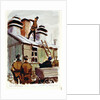 German chimney sweep at Marlag 'O' prisoner-of-war camp by John Worsley