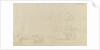 Sketch of a small sailing vessel saluting near the shore by Samuel Scott