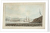 Two frigates in Plymouth harbour opposite Mount Edgcumbe by John Webber