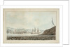 Two frigates in Plymouth harbour opposite Mount Edgcumbe by John Webber