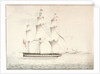 HMS 'Norge' (captured from the Danes 1807) off Pendennis Castle by W. H.