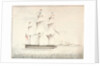 HMS 'Norge' (captured from the Danes 1807) off Pendennis Castle by W. H.