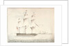 HMS 'Norge' (captured from the Danes 1807) off Pendennis Castle by W. H.