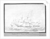 'Indefatigable' and 'Amazon' with Droits de l'homme, 15th Jan 1797 by J N S