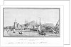 Port of Leith with a smack sailing into the harbour by J.T. Serres