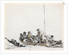 Sailors in a boat rescuing survivors by John Thomas Serres