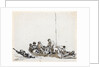 Sailors in a boat rescuing survivors by John Thomas Serres