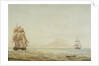 View of St Eustatius with the 'Boreas' (1784) by Nicholas Pocock