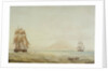View of St Eustatius with the 'Boreas' (1784) by Nicholas Pocock