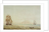 View of St Eustatius with the 'Boreas' (1784) by Nicholas Pocock
