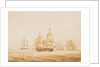 The 'Agamemnon' engaging four French frigates and a brig near Sardinia, 27 October 1793 by Nicholas Pocock