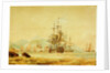 The 'Agamemnon' cuts out French vessels from Port Maurice, near Oneglia, 1 June 1796 by Nicolas Pocock