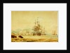 The 'Agamemnon' cuts out French vessels from Port Maurice, near Oneglia, 1 June 1796 by Nicolas Pocock