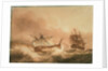 The 'Vanguard' disabled and in tow by the 'Alexander', 22 May 1798 by Nicholas Pocock