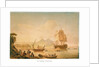 The 'Victory' in Naples Bay, 25 June 1804 by Nicholas Pocock
