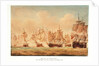 The Battle of Trafalgar, 21 October 1805; The 'Victory' cutting through the French line by Nicholas Pocock