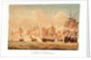 The Battle of Trafalgar, 21 October 1805; The 'Victory' cutting through the French line by Nicholas Pocock