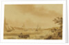 Cutters under sail in a river, probably the Bristol Avon by Nicholas Pocock