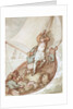 Hoisting sail in a boat by Thomas Rowlandson