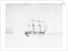 HMS 'Albion' in a gale by John 'Vallack' Tom