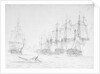Trafalgar, 21 October 1805: 'Situation of HMS 'Bellerophon' by William Joy