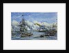 Her Majesty's visit to the Flagship, 11 August 1853, showing 'Duke of Wellington' and 'Victoria & Albert' by William Adolphus Knell