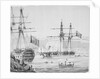 HMS 'Barham' in Malta Harbour, 25 September 1833 by James Kennett Willson