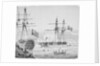 HMS 'Barham' in Malta Harbour, 25 September 1833 by James Kennett Willson