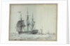 The East Indiaman 'Thames' by Edward William Cooke