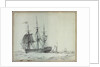 The East Indiaman 'Thames' by Edward William Cooke