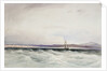 The survey ship HMS 'Beagle' running into Berkeley Sound, Falkland Islands by Conrad Martens