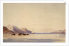 The survey ship HMS 'Beagle' in Beagle Channel, Tierra del Fuego by Conrad Martens