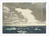 Seascape - green sea and stormy blue-grey sky 2 by John Everett