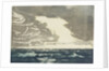 Seascape - green sea and stormy blue-grey sky 2 by John Everett