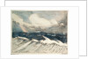 Seascape - pale blue breakers 5 'The Rainbow' by John Everett
