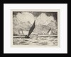 Yachting on choppy water near cliffs 1 by John Everett