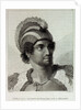 A man of the Sandwich Islands with his helmet by John Webber